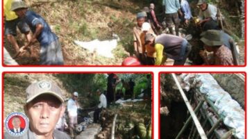 Gotong Royong Warga Ngamprah Jadi Cermin Kebersamaan, Irigasi Jebol Picu Harapan Besar pada Kepedulian Pemerintah